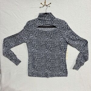 NWT Another Reason Animal Print Pullover With Cutout